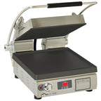 Thumbnail image #1 for Star (Middleby) Pro-Max 2.0 PST14IT Commercial Panini Press, Smooth Cast Iron Plates, 14.5" x 14.2", Analog Control with Digital Timer