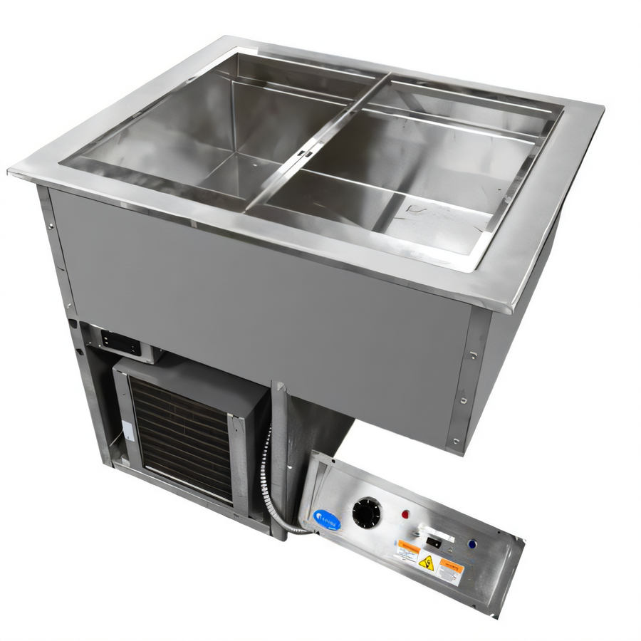 Product image #1 for Randell RCHB-2-208-AF Drop-In Hot/Cold Combo Food Well with Auto Water Fill, 2-Pan, 208V