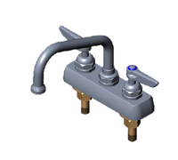 T&S Brass B-1110-M Deck-Mounted Workboard Faucet, 4-Inch Centers, Low-Lead