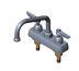 Thumbnail image #1 for T&S Brass B-1110-M Deck-Mounted Workboard Faucet, 4-Inch Centers, Low-Lead