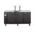 Thumbnail image #1 for Maxx Cold X-Series Flat-Top Commercial Keg Cooler with Dual Draft Towers, 4 Faucets, and 3-Keg Capacity