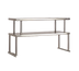 Thumbnail image #1 for Double-Tier Stainless Steel Food Table Overshelf, 62-7/16-Inch x 12-Inch, For 4-Well Hot & Cold Food Units