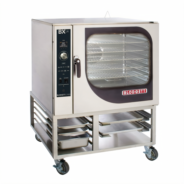 Product image #1 for Blodgett Combi BX-14E SGL Electric Boilerless Combi Oven Steamer with Floor Stand, 14 Hotel Pan / 7 Sheet Pan Capacity