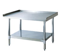 Turbo Air 48 x 30 18-Gauge Stainless Steel Top Equipment Stand with Galvanized Legs and Undershelf