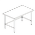 Thumbnail image #1 for Sapphire Manufacturing 72 Inch x 24 Inch Stainless Steel Work Table with Galvanized Open Base