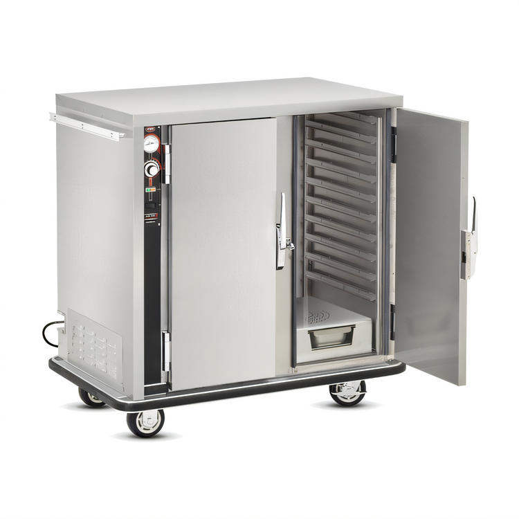 Product image #1 for FWE Mobile Heated Holding Cabinet with Humi-Temp Humidity System, 20 Full-Size Pan Capacity, Stainless Steel