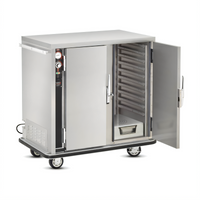 FWE Mobile Heated Holding Cabinet with Humi-Temp Humidity System, 20 Full-Size Pan Capacity, Stainless Steel