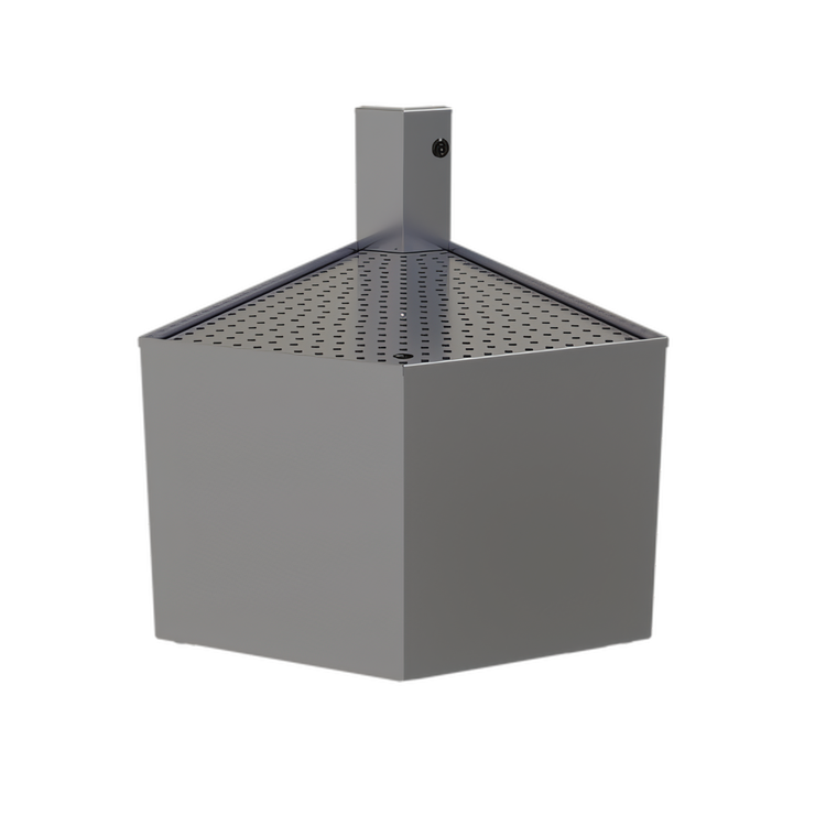 Product image #1 for Glastender Underbar Outside Wedge Corner Drainboard, 45° Angle, 24-Inch Deep, Stainless Steel, No Legs