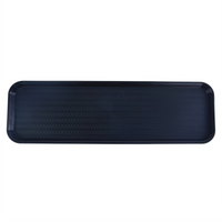 Omcan Rectangular Food & Produce Display/Merchandising Tray, 30 x 9 x 3/4 Inch, Black ABS Plastic