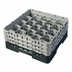 Thumbnail image #2 for Cambro Camrack Full Size 20-Compartment Glass Rack with 3 Soft Gray Extenders, Black