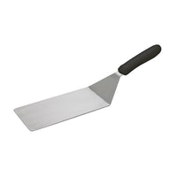 Winco 8-Inch x 4-Inch Stainless Steel Turner with Black Slip-Resistant Polypropylene Handle
