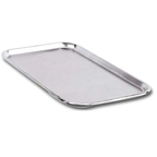 Thumbnail image #1 for Admiral Craft Equipment Corp. SST-1418 14 x 18 Inch Stainless Steel Oblong Serving Tray with Open Bead Case of 24