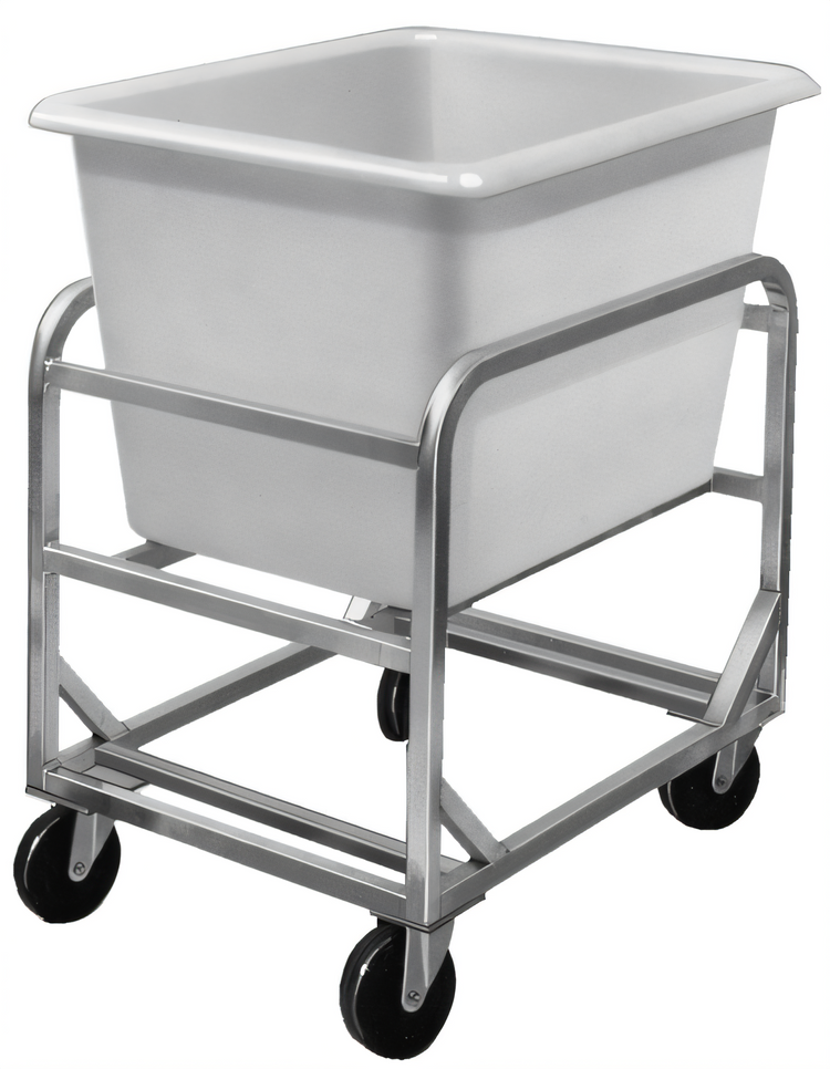 Product image #2 for Channel Manufacturing 6-Bushel Aluminum Frame Bulk Poly Cart with 5-Inch Swivel Casters