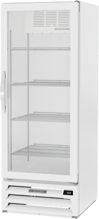 Beverage Air MarketMax 1-Section Reach-In Glass Door Freezer Merchandiser, 11.9 Cu. Ft., White, Bottom-Mount, 115V