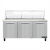 Thumbnail image #1 for Continental Refrigerator SW72N30M 72 Inch Mighty Top 3-Section Sandwich Prep Refrigerator