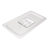 Thumbnail image #1 for Crestware 1/4 Size Flat Solid Clear Polycarbonate Food Pan Cover