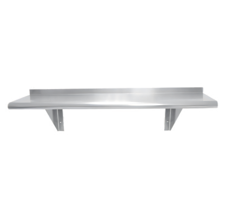 Product image #1 for Advance Tabco 36 Inch x 15 Inch Wall-Mounted 304 Stainless Steel Shelf, 16 Gauge Satin Finish