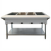 Thumbnail image #1 for Omcan Stainless Steel Open Well Electric Steam Table with Cutting Board and Undershelf, 58-Inch, 4-Pan, 240V