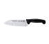 Thumbnail image #1 for Marks 7-Inch Santoku Knife with Granton Edge and Black Polypropylene Handle
