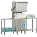 Thumbnail image #1 for Eurodib USA Lamber L25EKS1PH High-Temp Door-Type Pass-Through Dishwasher, Universal, Built-In Booster, 60 Racks/Hour, Gravity Drain