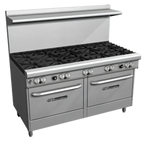 Thumbnail image #1 for Southbend (Middleby) Ultimate 4601AA 60-Inch Gas Restaurant Range with 10 Open Burners, 2 Convection Ovens, Stainless Steel, High Shelf