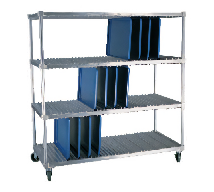 Product image #1 for New Age Mobile Aluminum Tray-Drying Rack for 18 x 26 Inch Trays, 2 Levels, 80-Tray Capacity