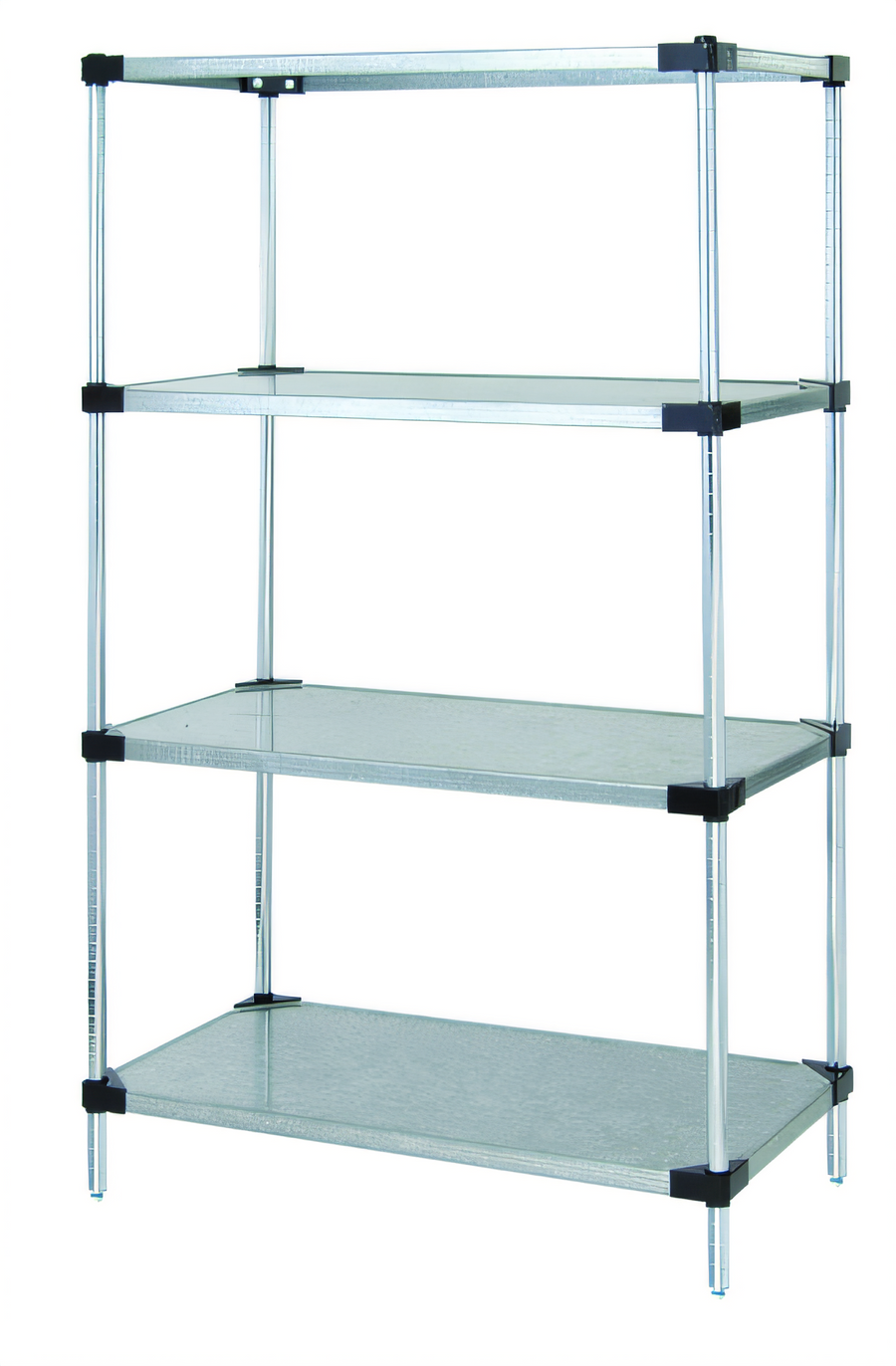 Product image #1 for Quantum Solid Shelving Starter Kit, 72"W x 14"D x 54"H, 4-Shelf Stationary Unit