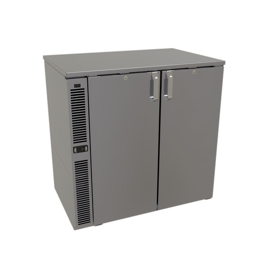 Product image #1 for Glastender C1SB36 One-Zone Side-Serviced Self-Contained Back Bar Cooler, 36 Inches Wide, Two-Section
