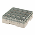 Thumbnail image #2 for Cambro Camrack Full Size 16-Compartment Glass Rack with Soft Gray Extender, Beige, 4-1/2 Inch Height