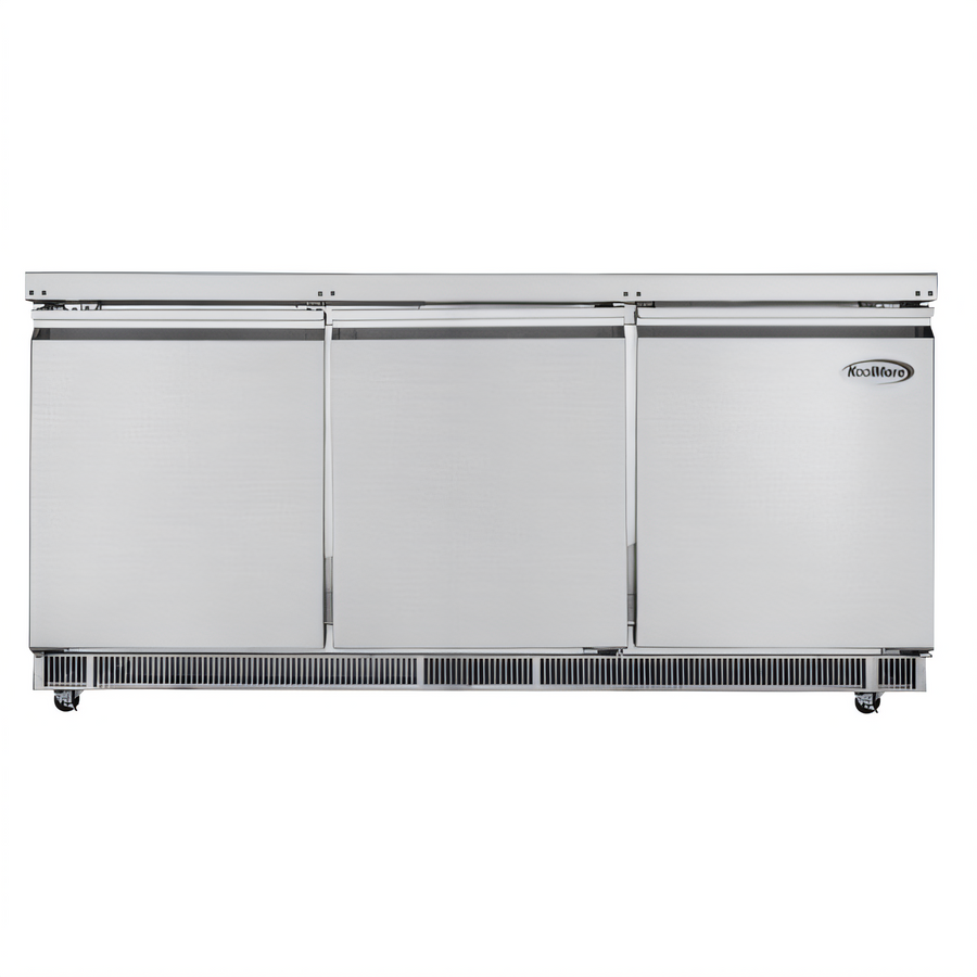 Product image #1 for KoolMore 72-Inch 3-Section Stainless Steel Commercial Refrigerated Prep Table