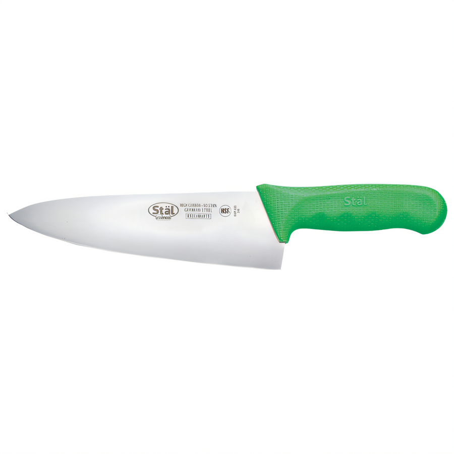 Product image #1 for Stäl 8-Inch Stamped Chef's Knife with Green Polypropylene Handle