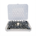 Thumbnail image #1 for Winco 52-Piece Stainless Steel Cream Nozzle Set with Storage Box, Coupler, and Flower Nails