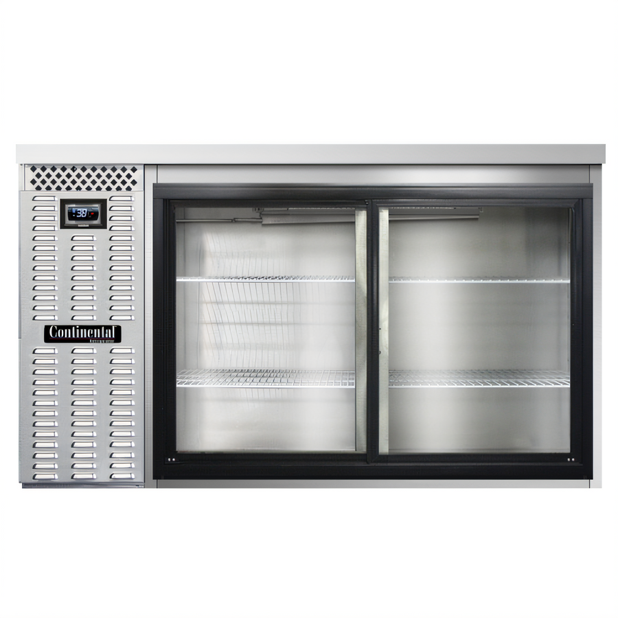 Product image #1 for Continental Refrigerator BB59NSSSGD 59" Refrigerated Back Bar Cooler with Sliding Glass Doors
