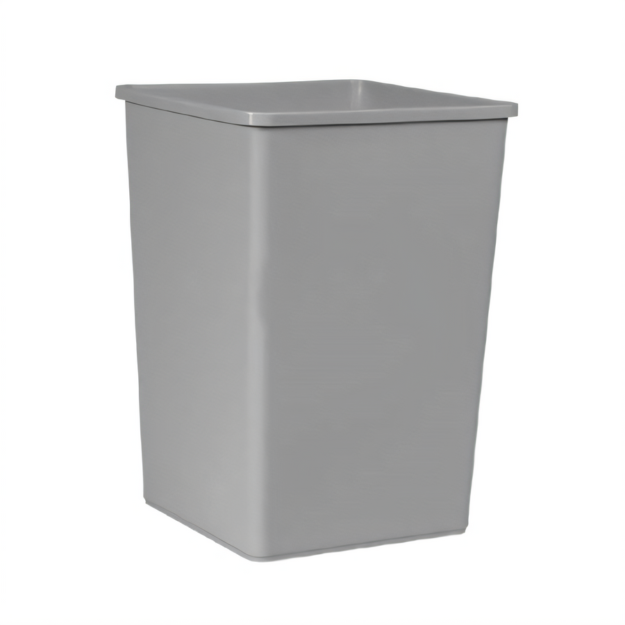 Product image #1 for Rubbermaid Commercial Untouchable 35-Gallon Square Open-Top Trash Container, Gray