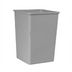 Thumbnail image #1 for Rubbermaid Commercial Untouchable 35-Gallon Square Open-Top Trash Container, Gray
