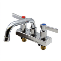 Advance Tabco K-51 Heavy Duty Lead-Free Deck-Mounted Manual Faucet with 6-Inch Swing Spout and 4-Inch Centers