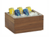 Thumbnail image #1 for Cal-Mil Sydney Walnut Wood Ice Housing with Polycarbonate Pan and Liner