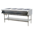 Thumbnail image #1 for Eagle Group SHT4-240-3 4-Well Sealed Well Electric Hot Food Table with Open Base, Stainless Steel, 63-1/2" W, 240V