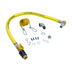 Thumbnail image #1 for T&S Brass 60-Inch Coated Gas Appliance Connector Hose with 1-Inch NPT Male Connection, Quick Disconnect Valve, and Restraining Cable Kit