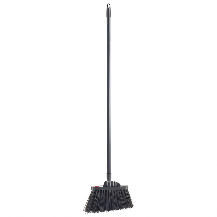 Product image #1 for Winco Heavy-Duty Unflagged Angled Broom Set with 48-Inch Fiberglass Handle
