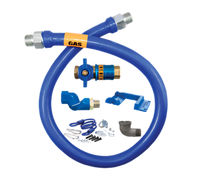 Dormont Blue Hose 3/4-Inch ID x 72-Inch Moveable Gas Connector Deluxe Kit with Swivel MAX and Safety Quik