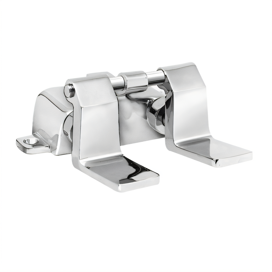 Product image #1 for Fisher Double Pedal Floor-Mount Control Valve, Polished Chrome