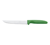 Mundial 6-Inch Serrated Utility Slicer Knife with Green Polypropylene Handle