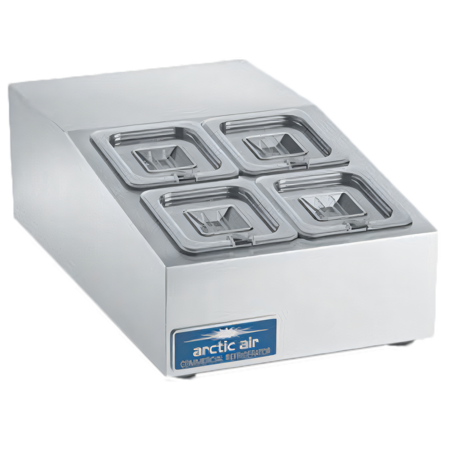 Product image #1 for Arctic Air ACP4SQ Compact Refrigerated Countertop Prep Unit, 15 Inch Wide, 4 x 1/6 Pan Capacity