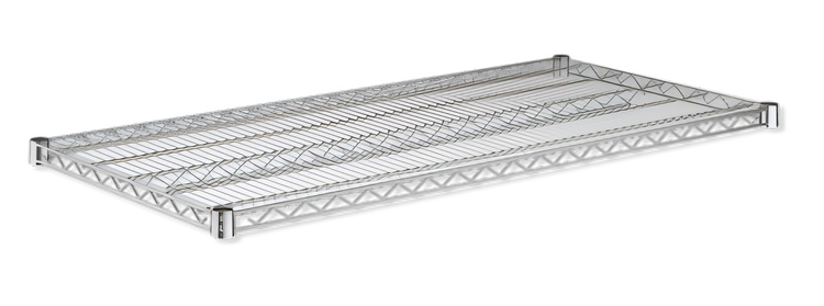 Product image #2 for Heavy-Duty Chrome Wire Shelf, 30 x 24 Inch, 800 lb. Capacity
