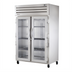 Thumbnail image #1 for True SPEC SERIES Two-Section Reach-In Heated Holding Cabinet with 2 Glass Doors and 6 Chrome Shelves