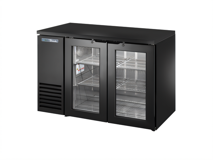 Product image #1 for True 48-Inch Two-Section Back Bar Cooler with Glass Doors and Left-Side Condensing Unit