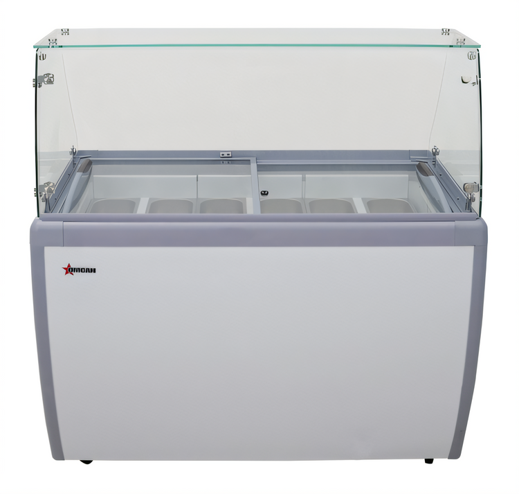 Product image #1 for Omcan 50-Inch Wide Gelato Display Showcase, 9-Pan Capacity, Flat Front Glass