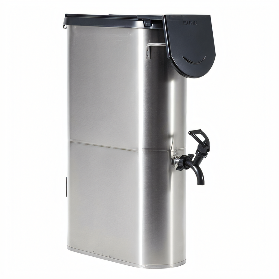 Product image #1 for BUNN Narrow Iced Beverage Tower Dispenser, 3.5 Gallon, Stainless Steel, Brew-Through Lid