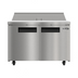 Thumbnail image #1 for KoolMore 47-Inch Commercial 2-Door Salad and Sandwich Prep Table with 12-Pan Top and 14 Cu. Ft. Refrigerated Base